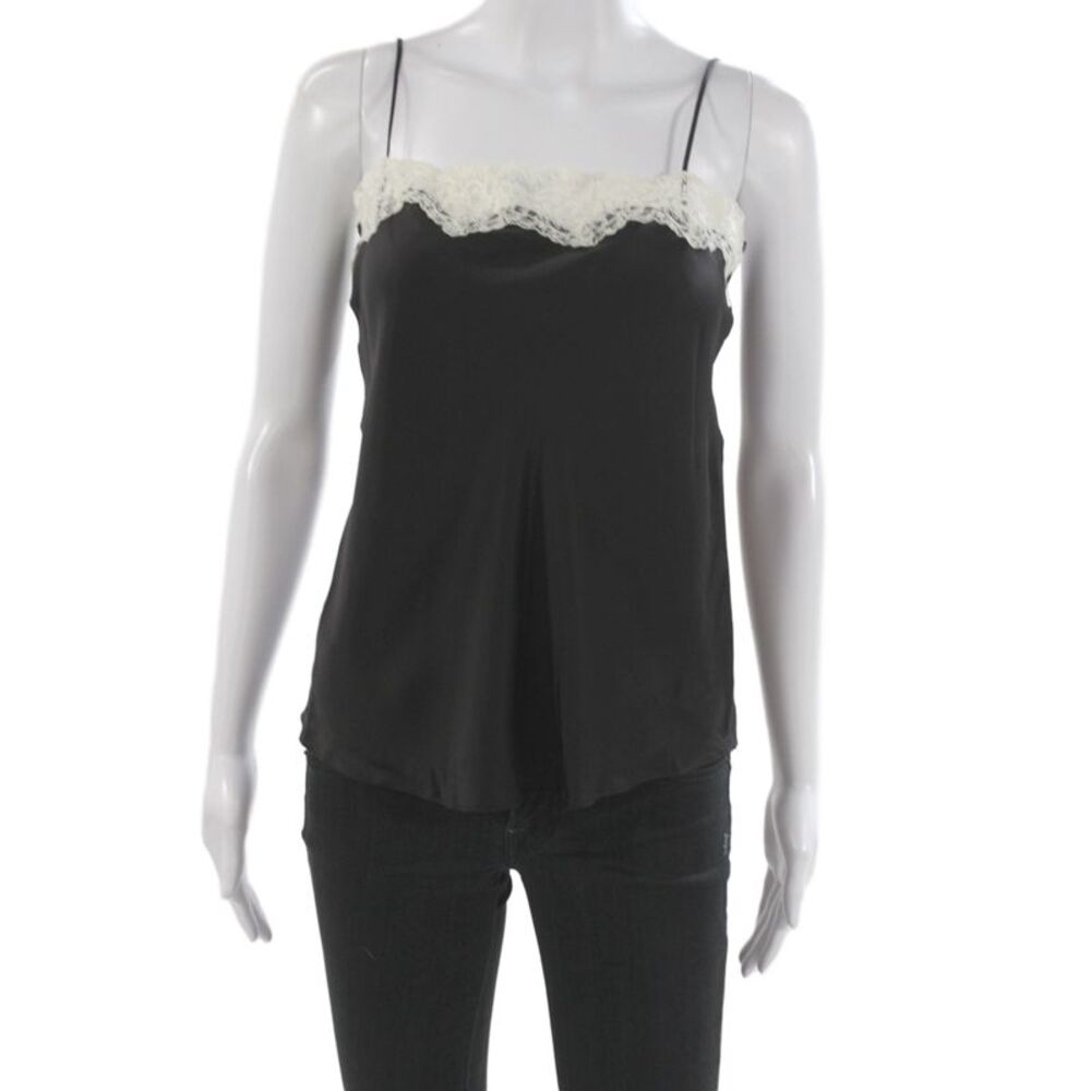 Zara Womens Camisole Black Viscose Sleeveless Size S
